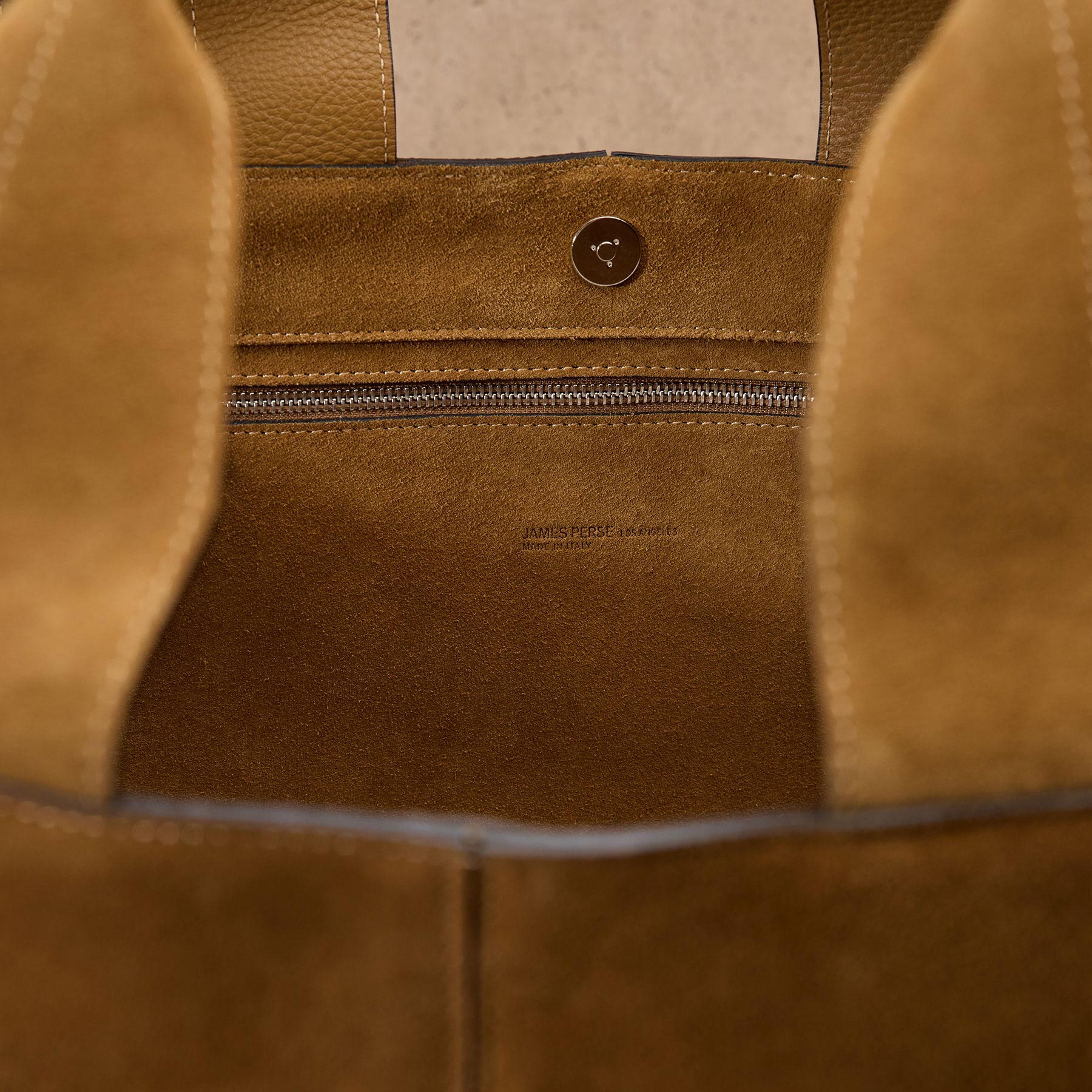 Suede Large Tote - Palamino
