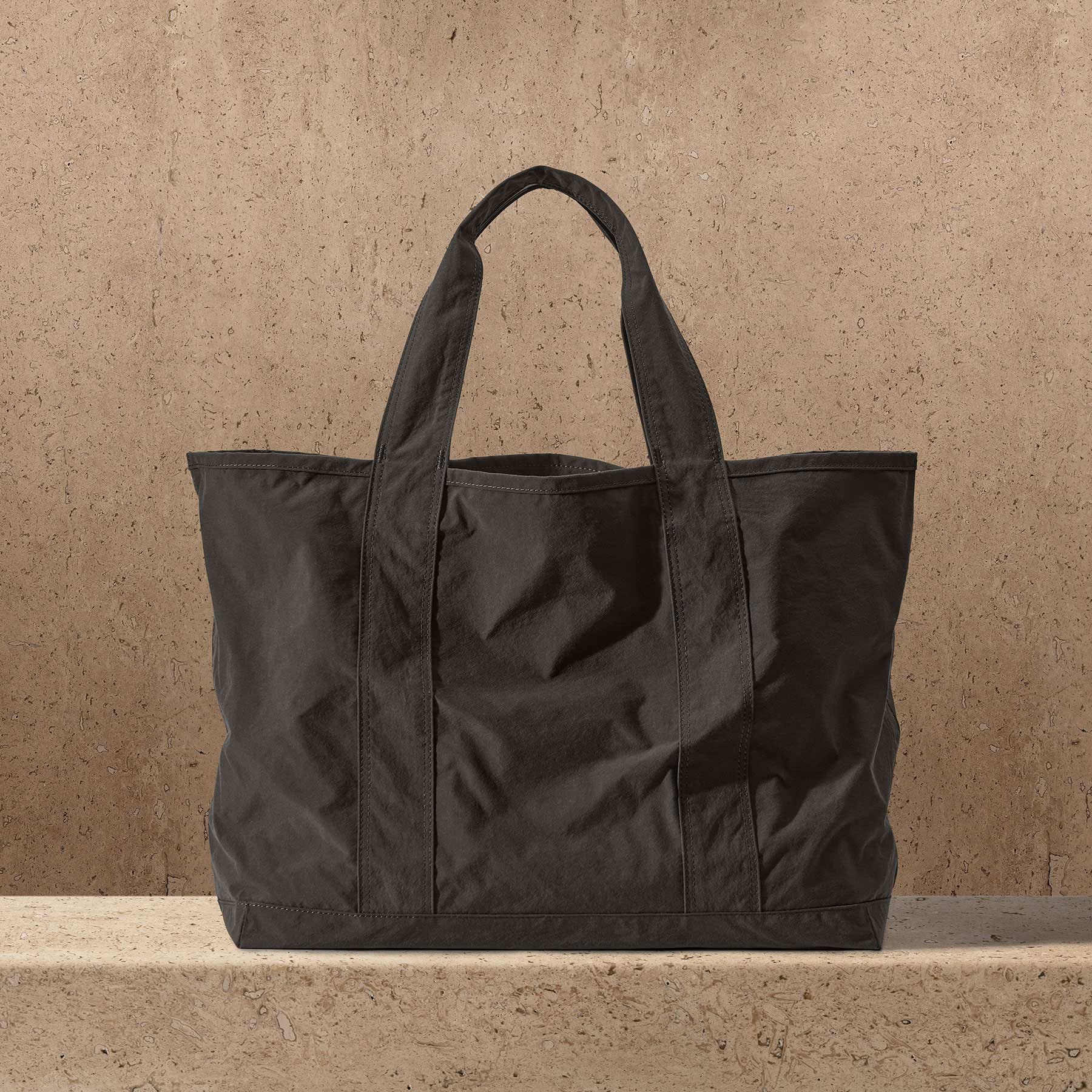 Small Matte Nylon Tote - Hemlock