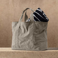 Petit cabas en nylon mat - Sable