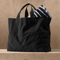 Grand cabas en nylon mat - Noir
