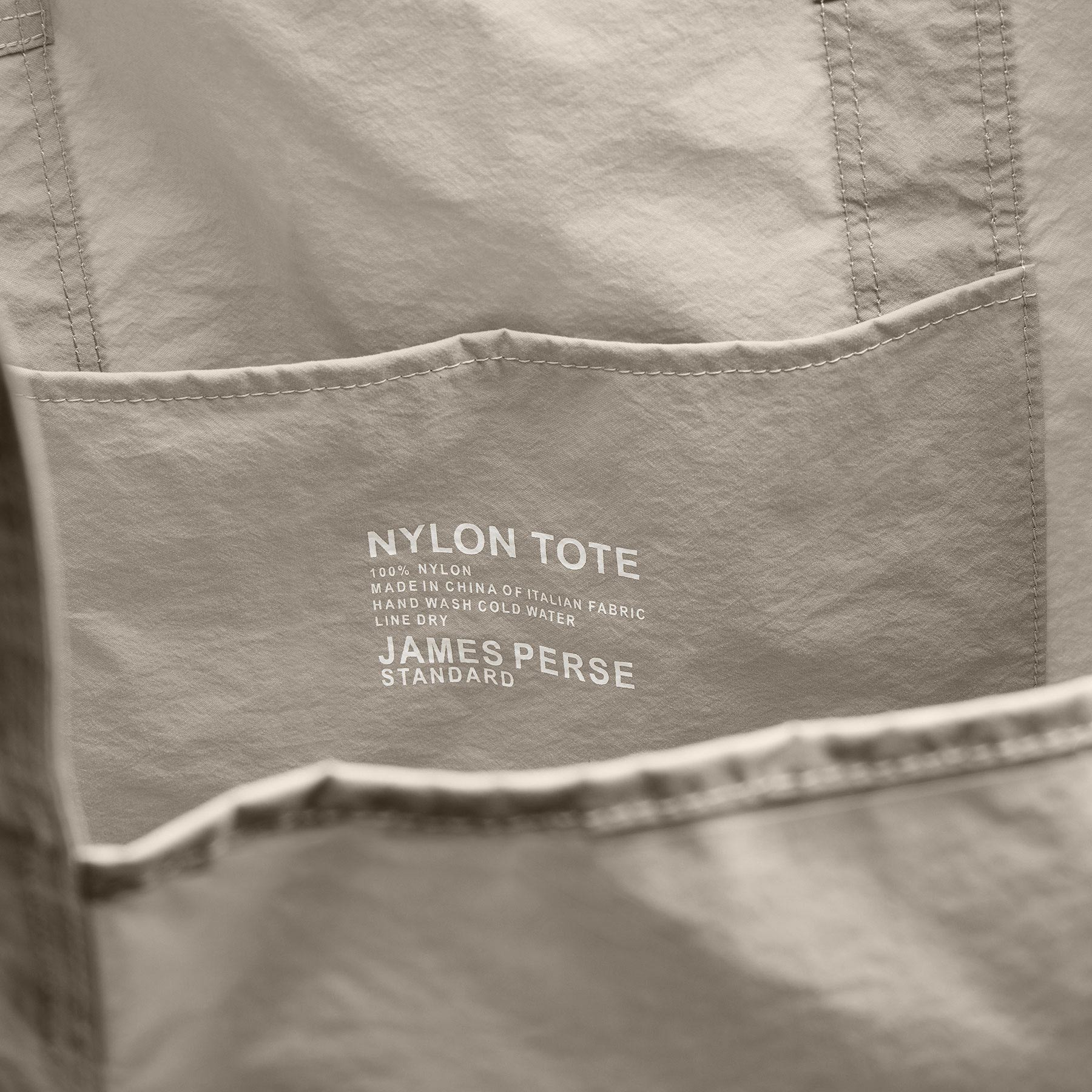 Large Matte Nylon Tote - New Sand
