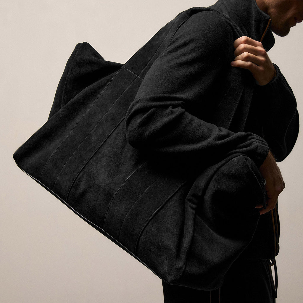 Sac de voyage en daim - Noir