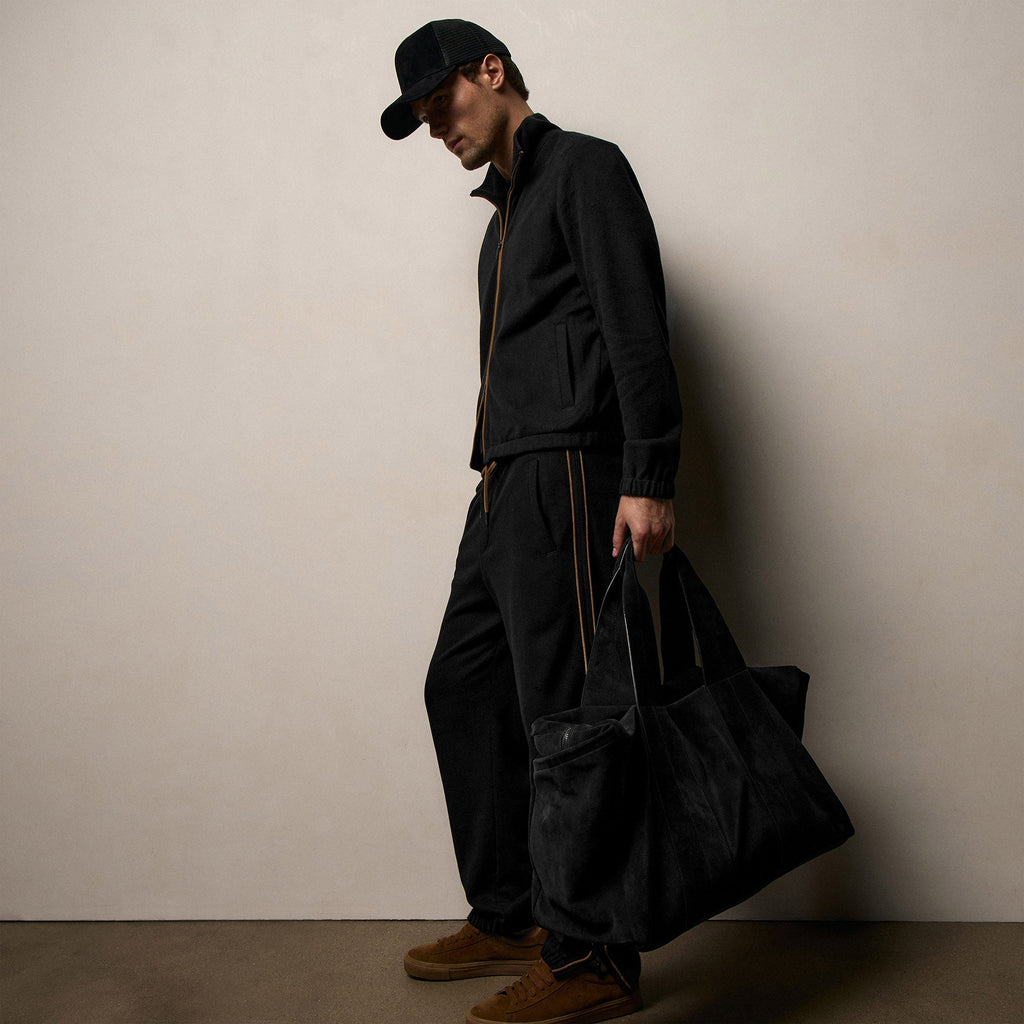 Sac de voyage en daim - Noir