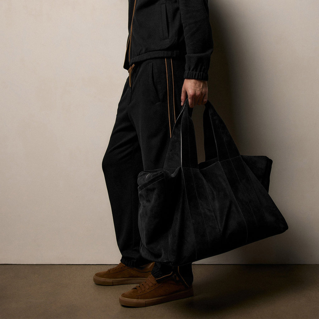 Sac de voyage en daim - Noir