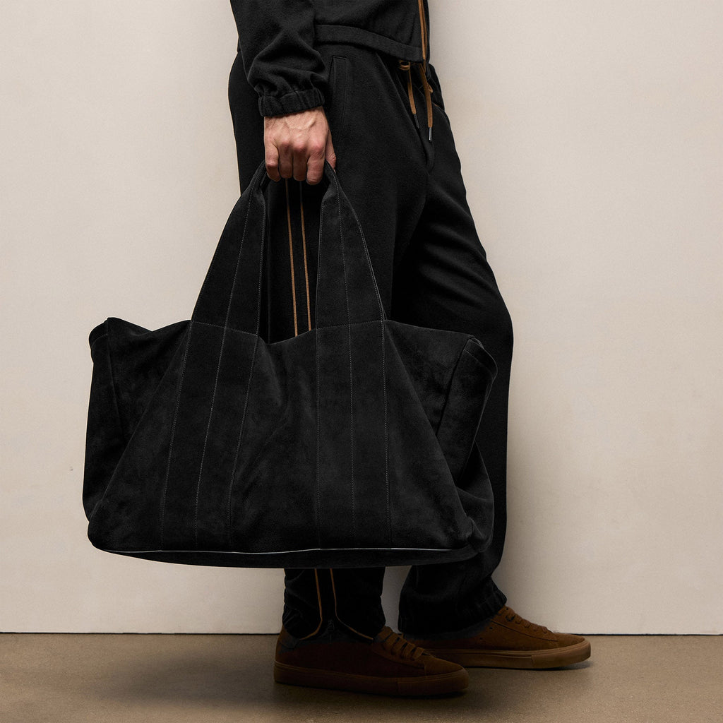 Sac de voyage en daim - Noir