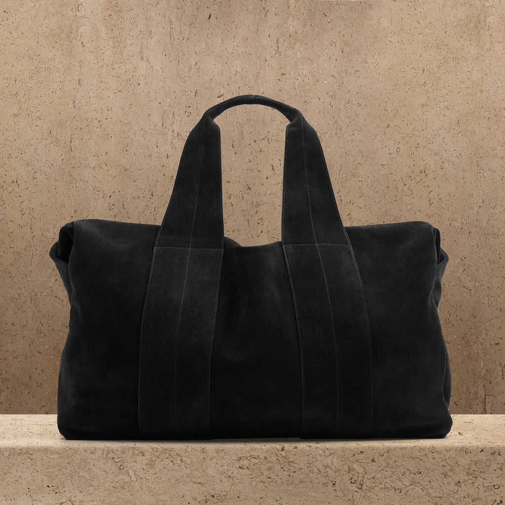 Sac de voyage en daim - Noir