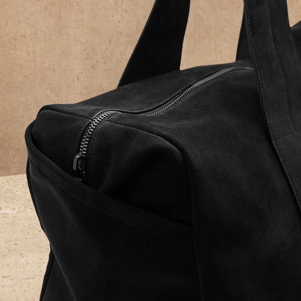 Sac de voyage en daim - Noir