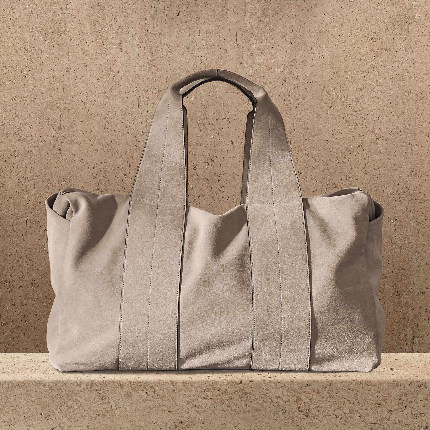 Suede Montecito Weekend Bag - Earth