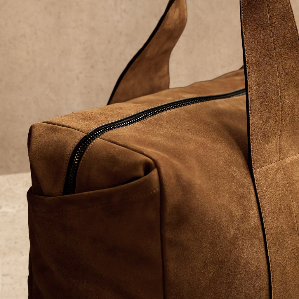 Sac de voyage en daim - Tabac