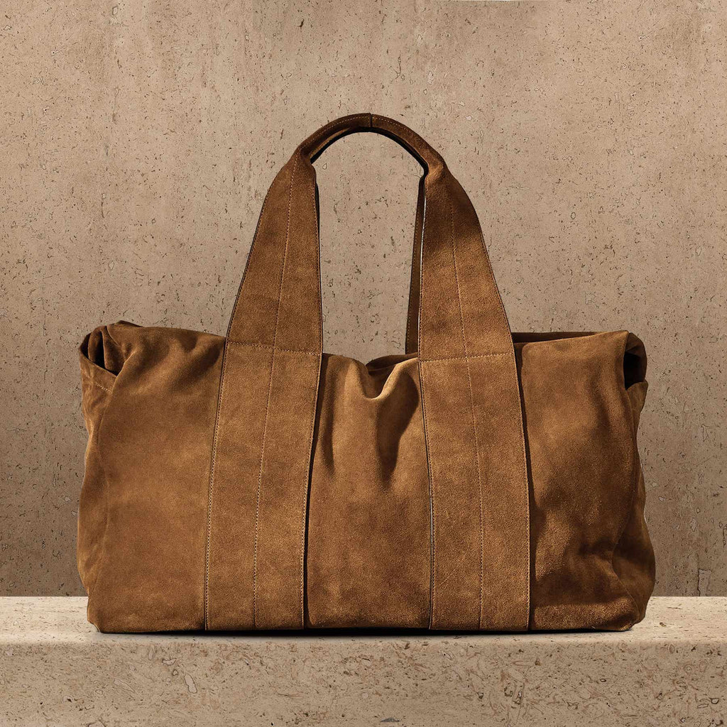 Sac de voyage en daim - Tabac