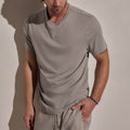 Cotton Cashmere Short Sleeve Tee - Fog
