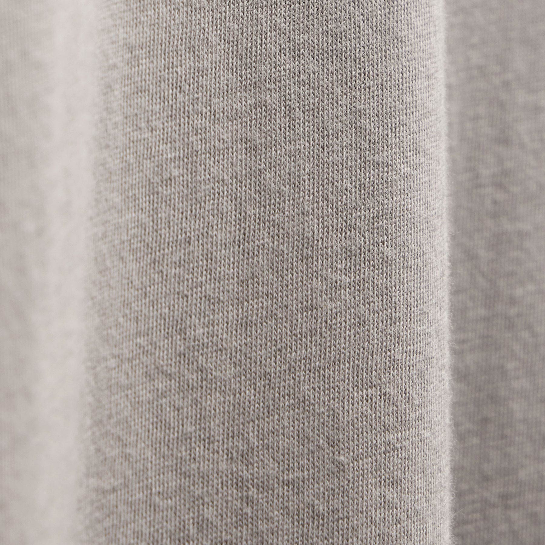 Cotton Cashmere Open Polo - Fog