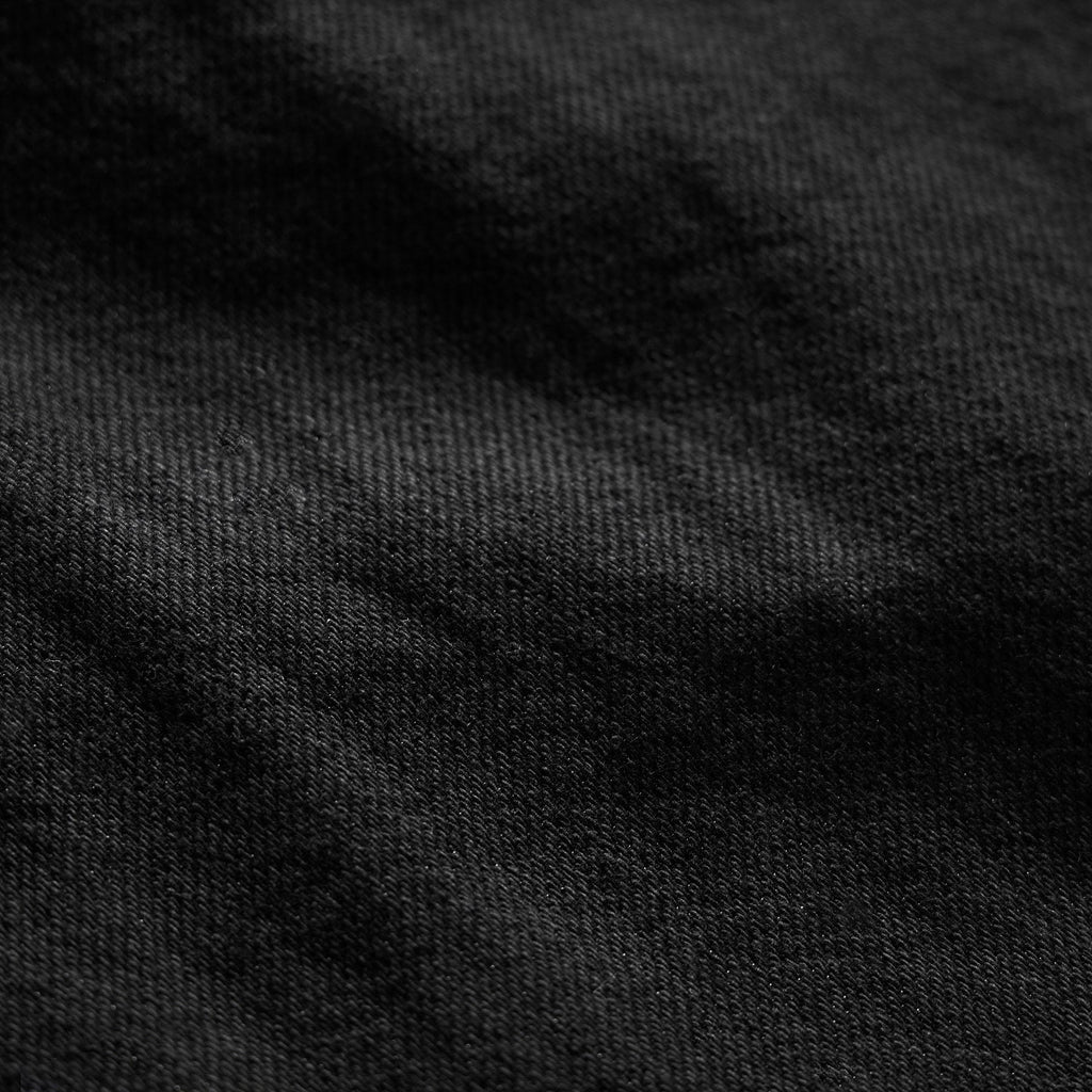 Pantalon en sergé de coton et métal - Noir