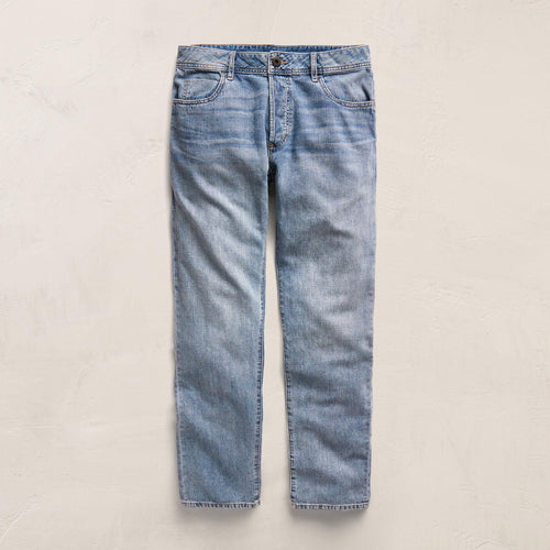 Classic Linen Denim Pant - Light Wash
