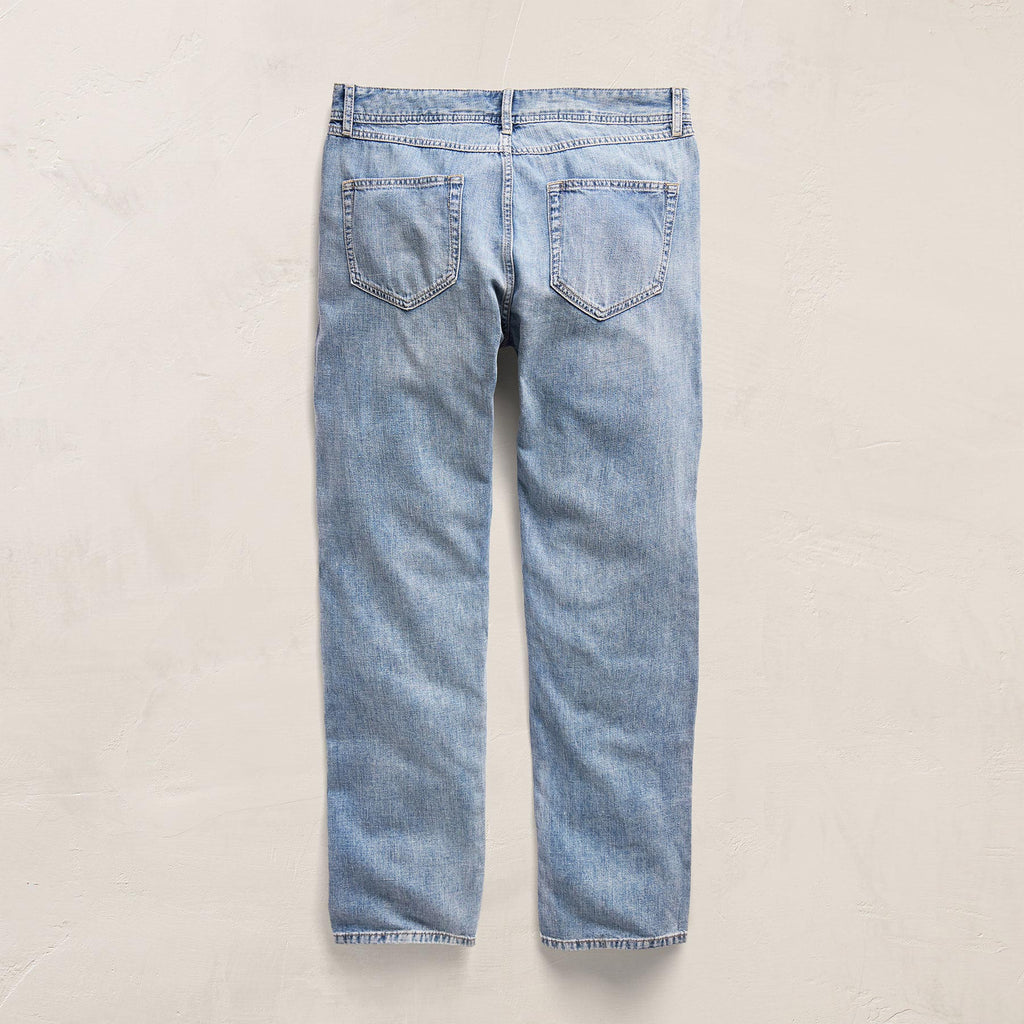 Classic Linen Denim Pant - Light Wash