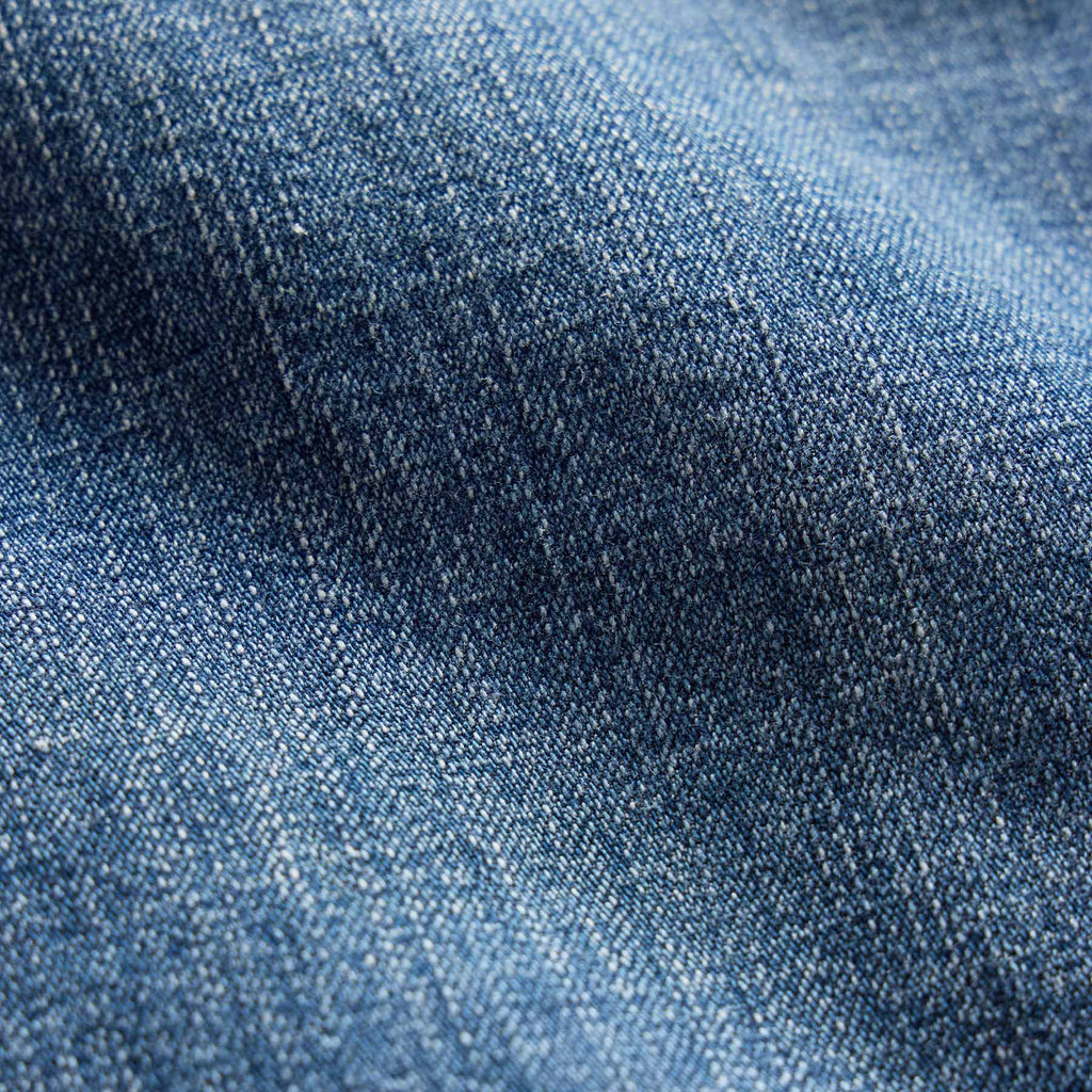 Classic Linen Denim Pant - Medium Wash
