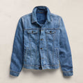 Veste en jean de lin - Délavage moyen
