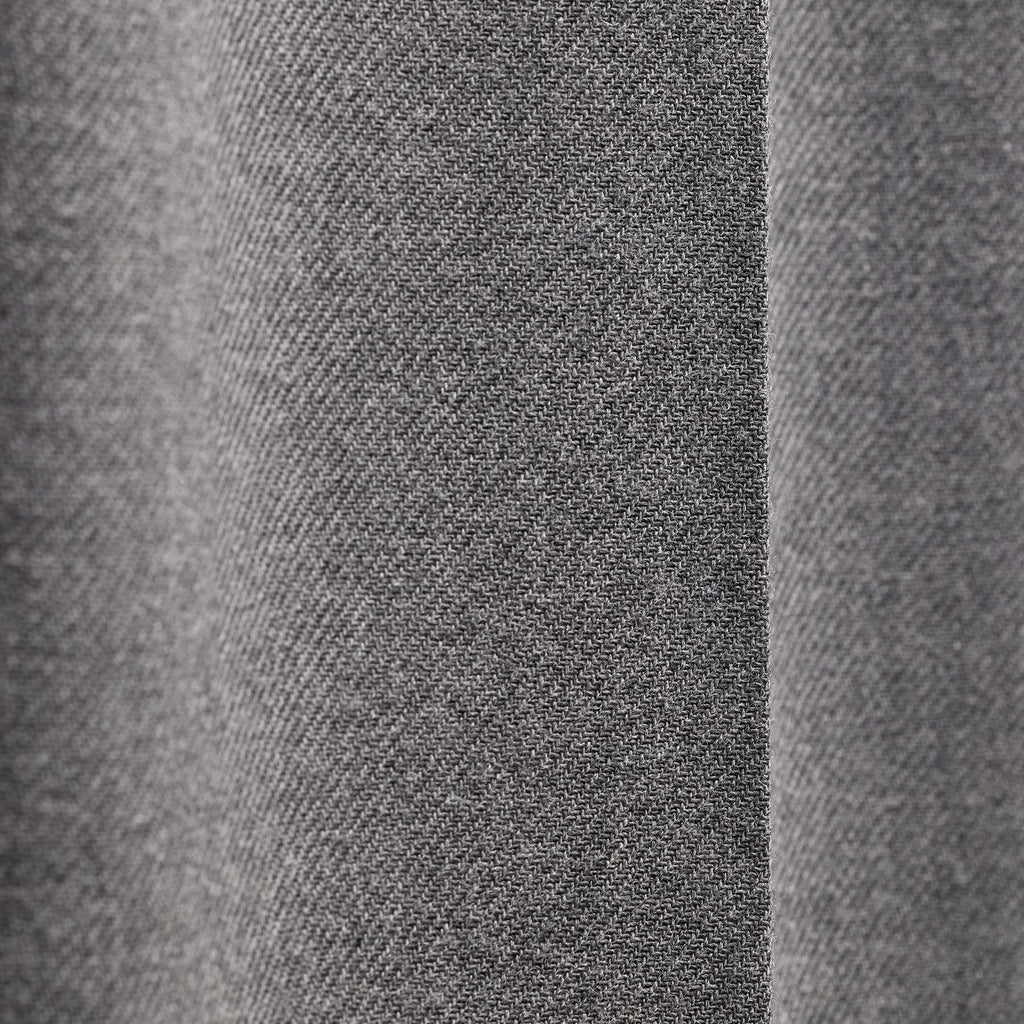 Pantalon à cordon en laine avec empiècements en daim - Gris chiné