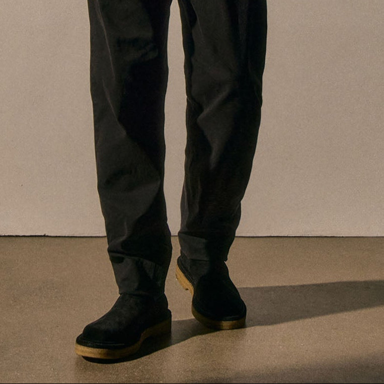 Bottine Chelsea en daim pour homme - Noir