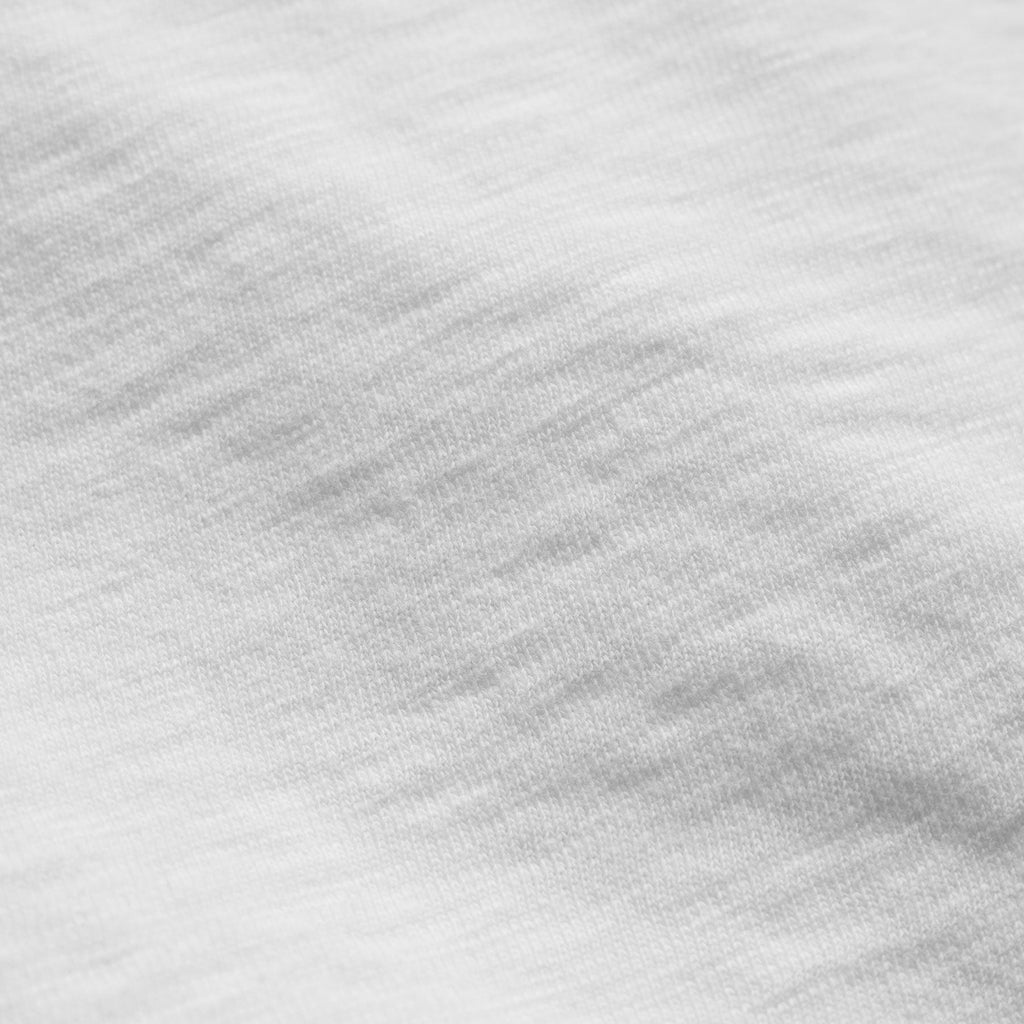 T-shirt en coton flammé à manches courtes - Blanc