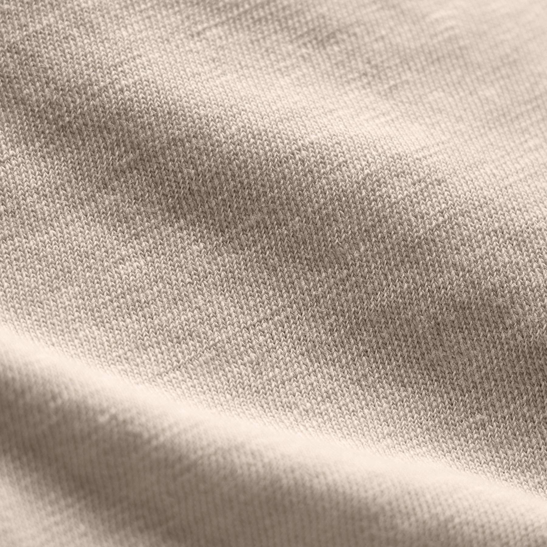 Henley en jersey flammé à manches courtes - Pigment perlé