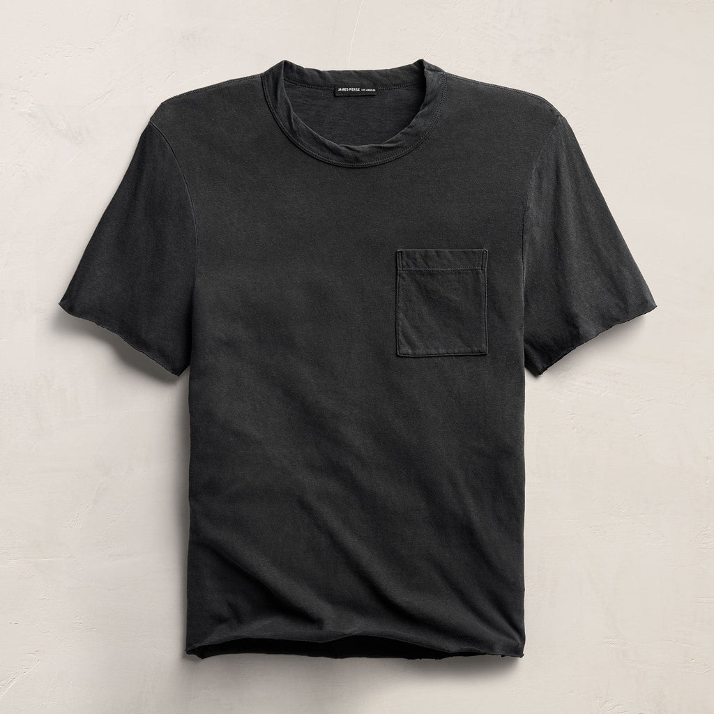 T-shirt en jersey flammé à poche - Teinture pigmentaire Magma