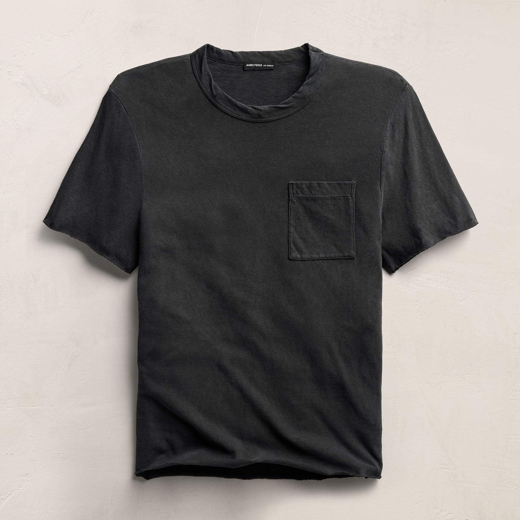 T-shirt en jersey flammé à poche - Teinture pigmentaire Magma