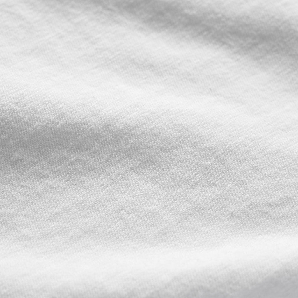 T-shirt poche en jersey flammé - Blanc