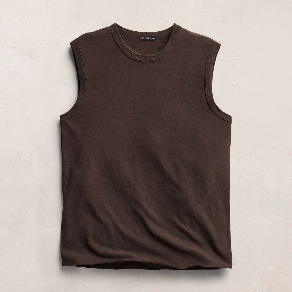 Débardeur en jersey flammé - Teinture écorce