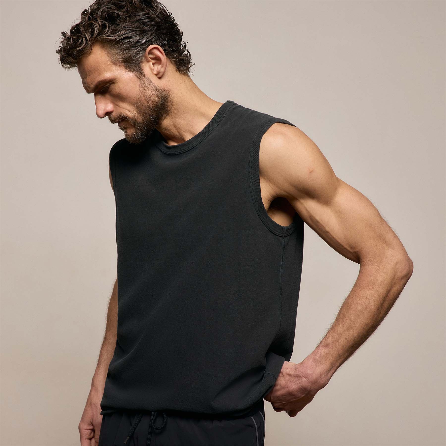Slub Jersey Tank - Magma Pigment