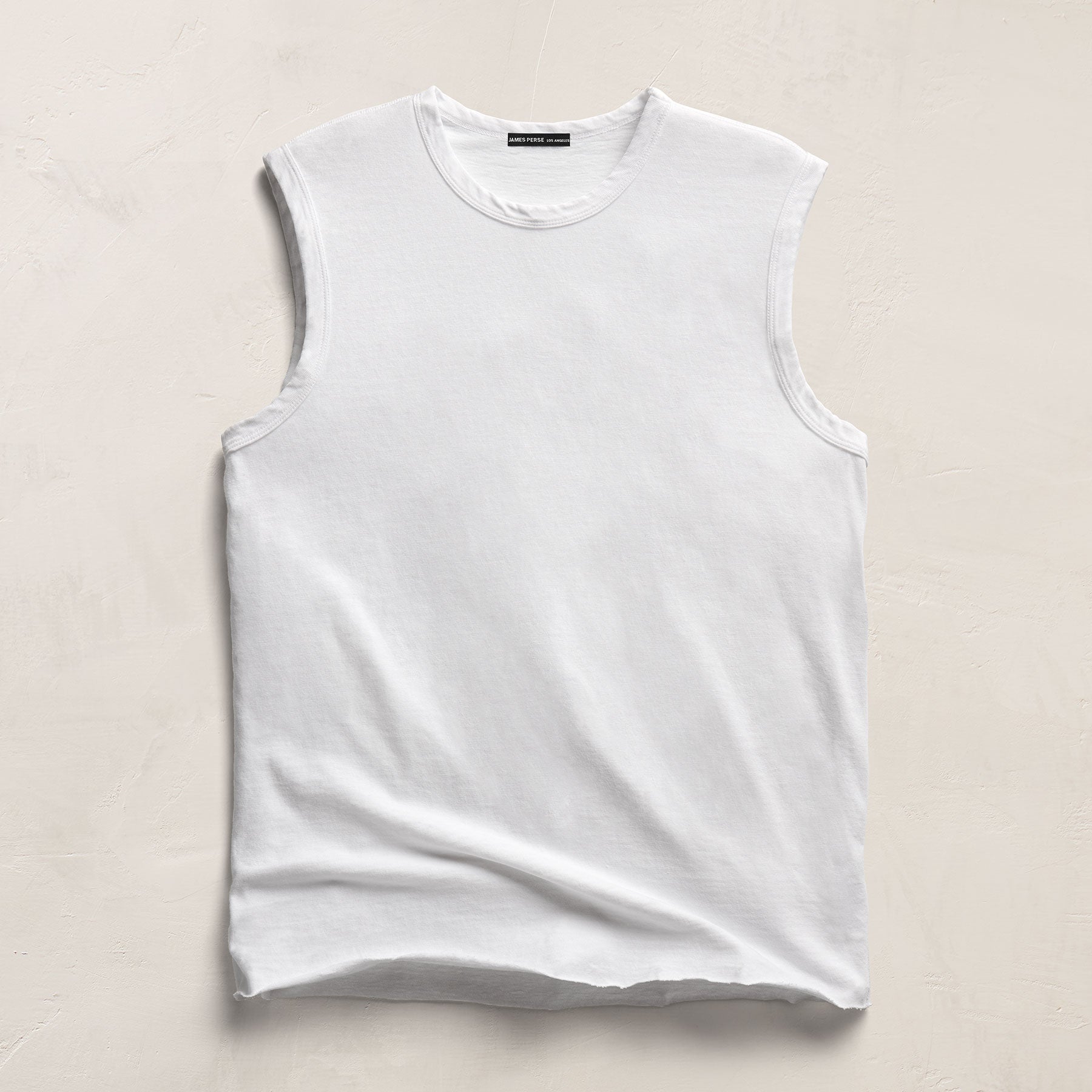 Slub Jersey Tank - White
