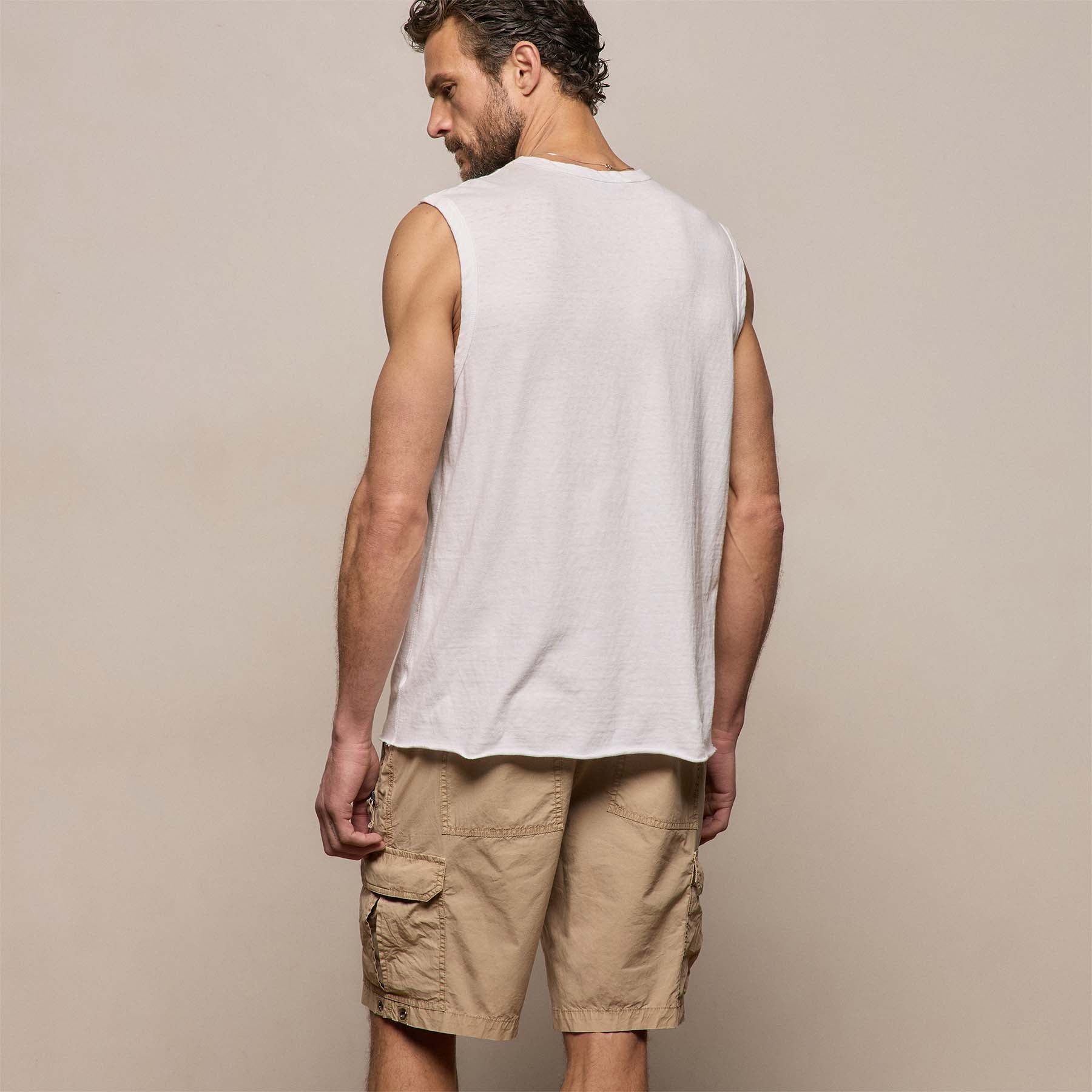 Slub Jersey Tank - White
