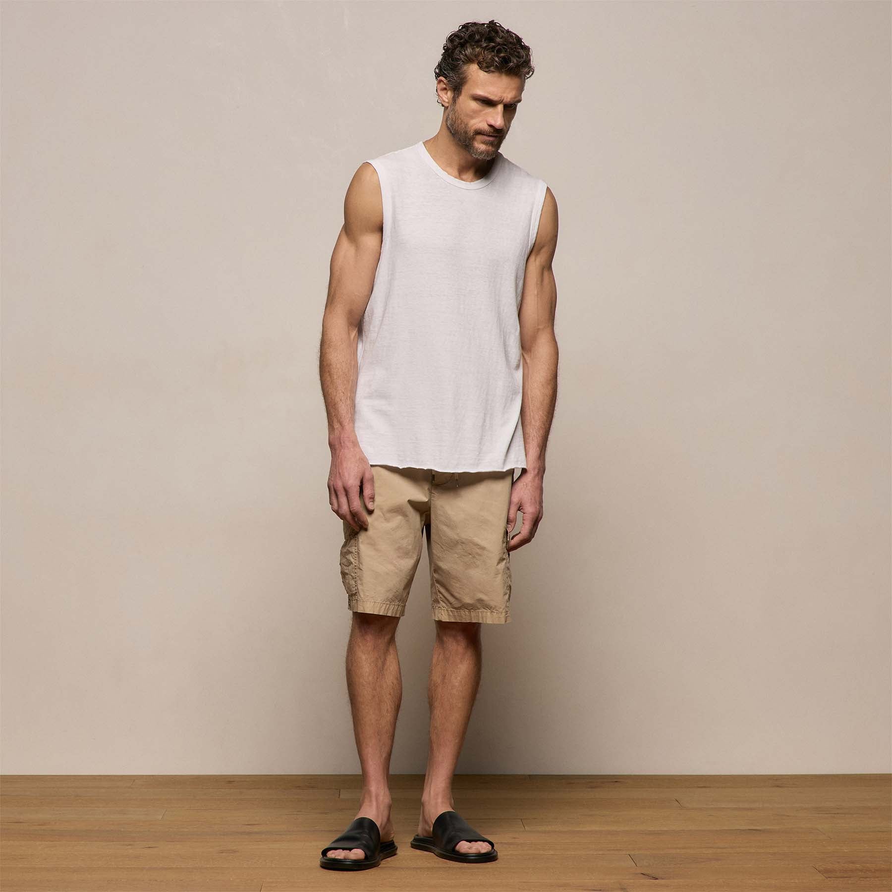 Slub Jersey Tank - White