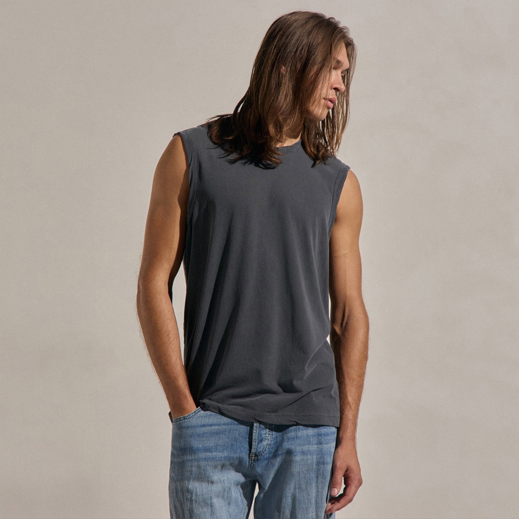LA Muscle Tank - Magma Pigment