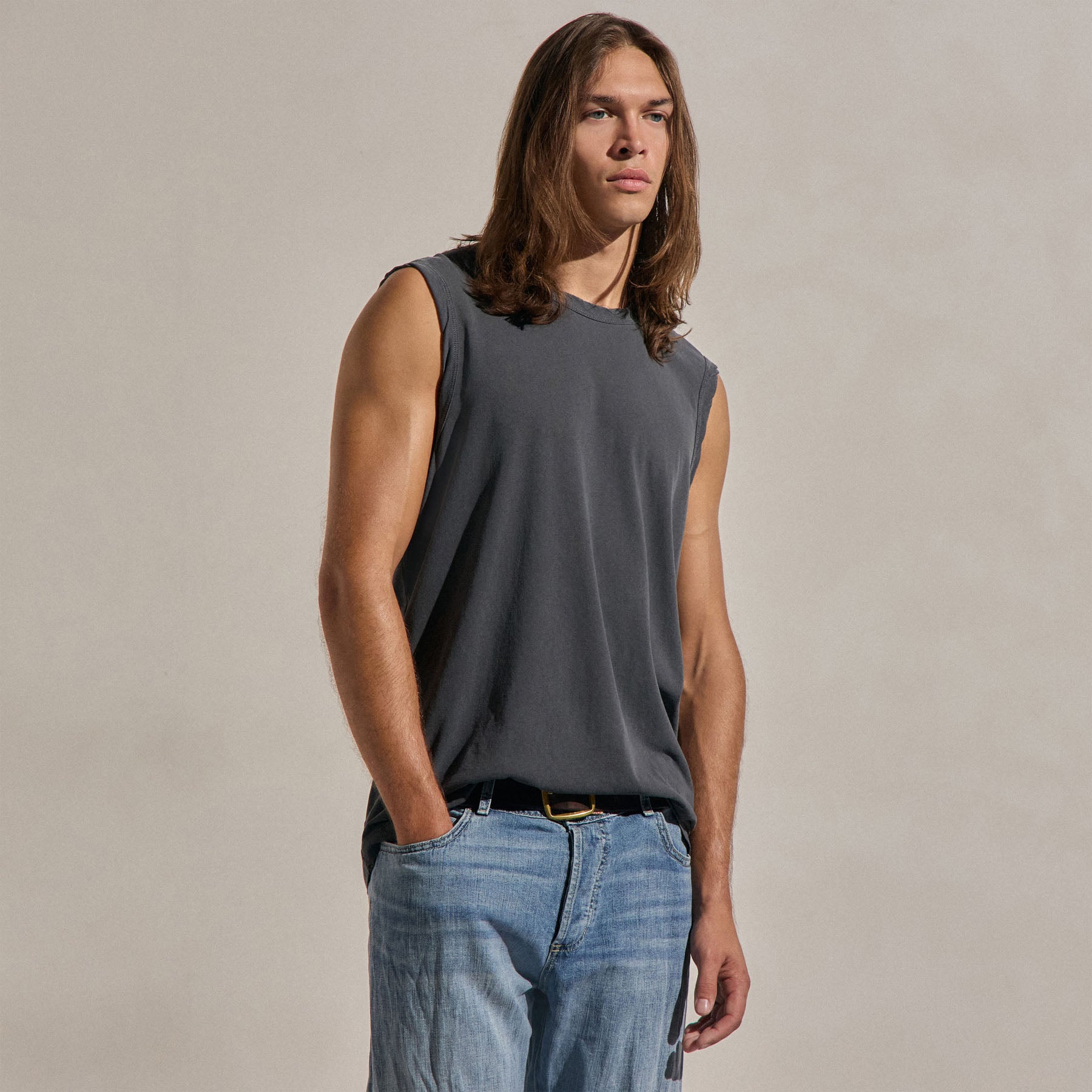 LA Muscle Tank - Magma Pigment