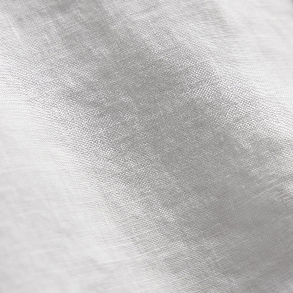 Chemise légère en lin à manches courtes - Blanc