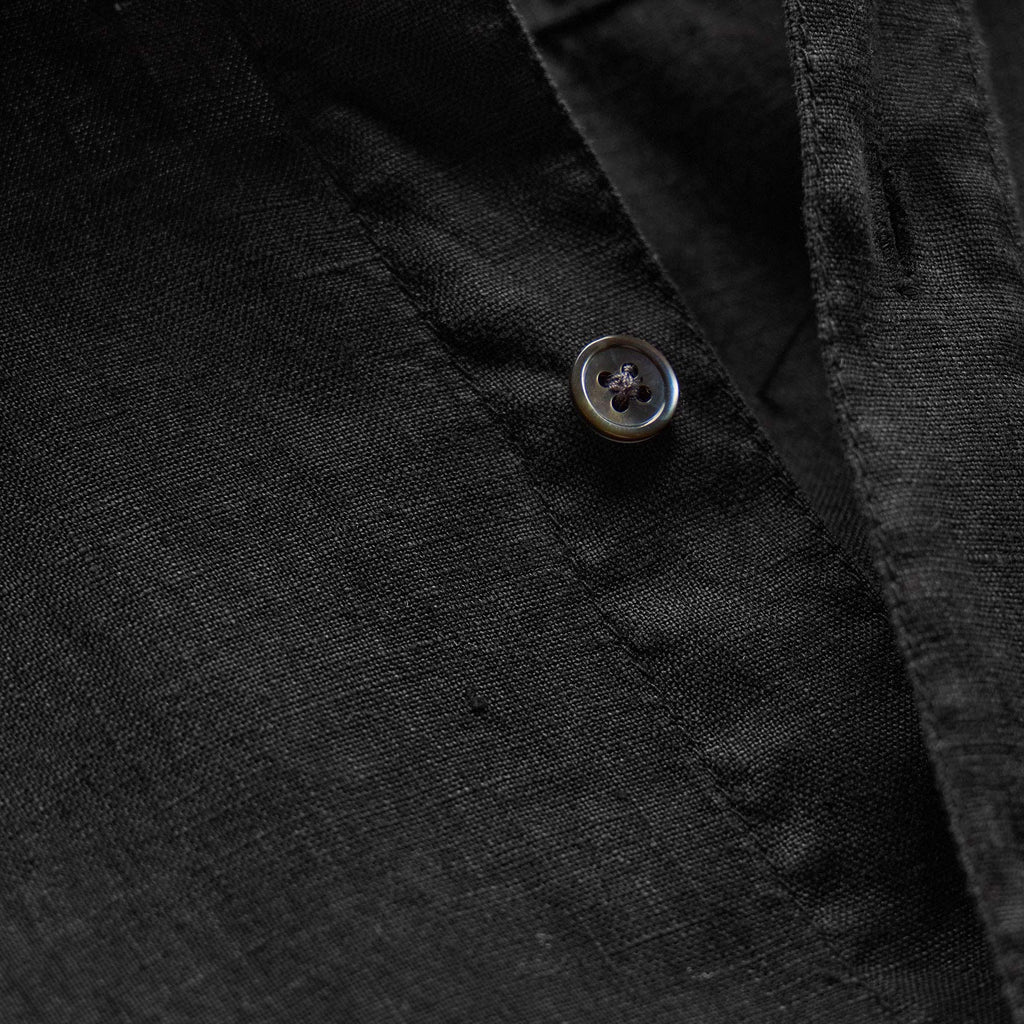 Chemise en lin légère - Noir