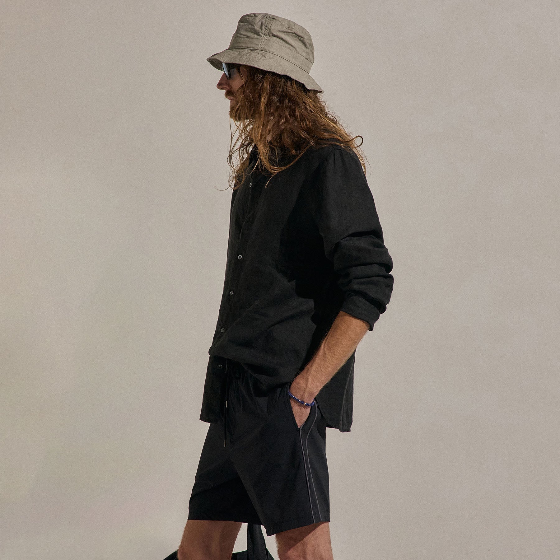 Lightweight Linen Shirt - Black