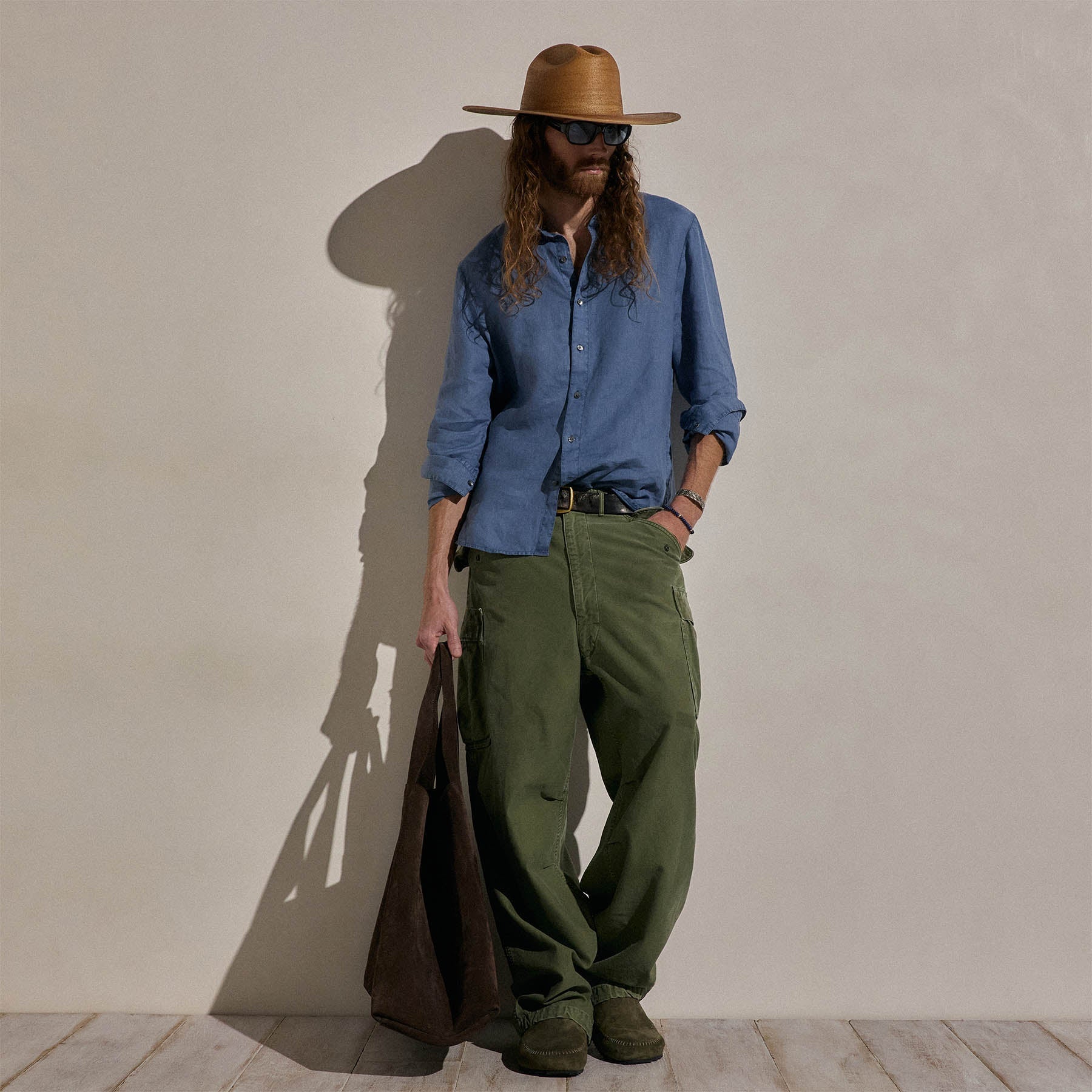 Lightweight Linen Shirt - Danube Pigment