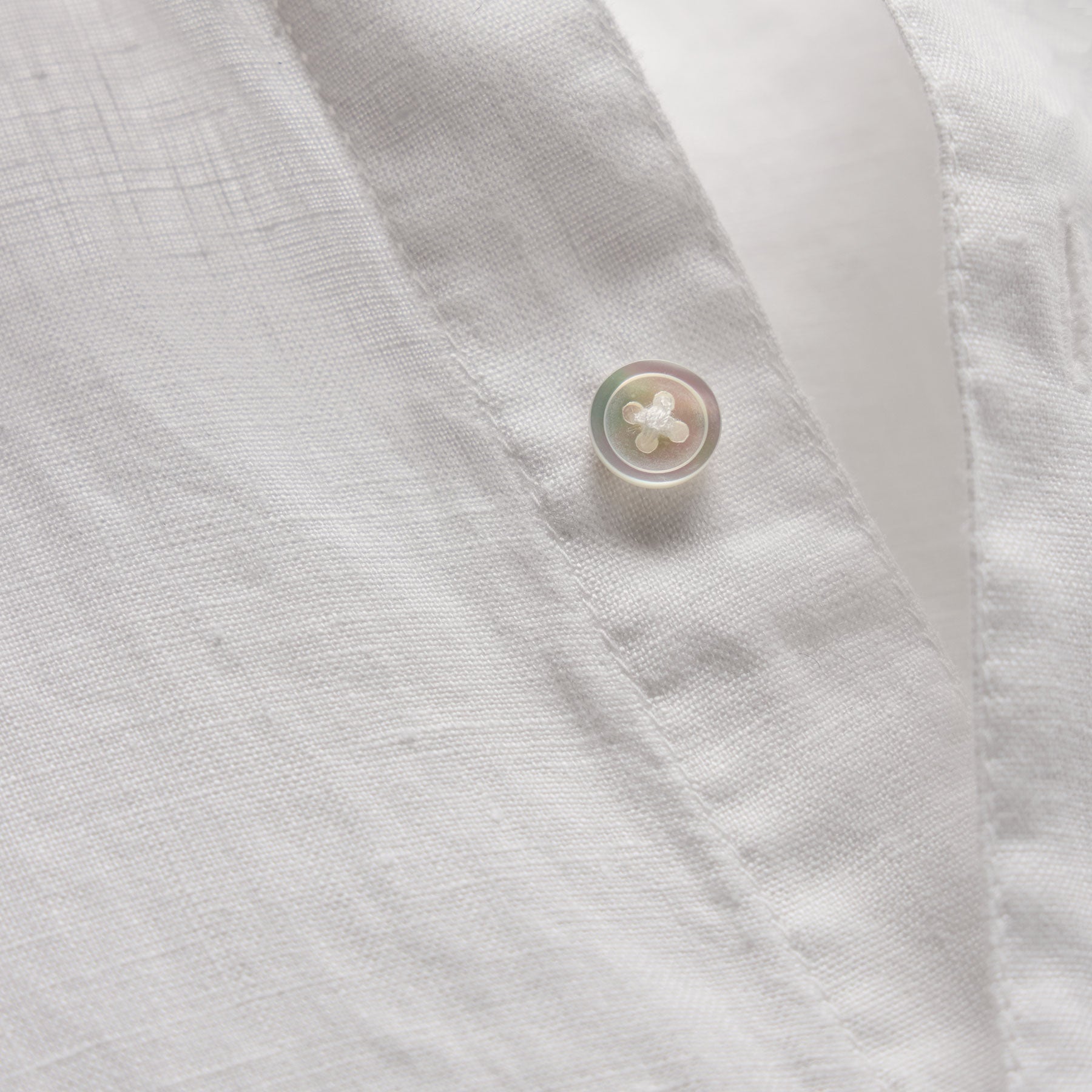 Chemise en lin légère - Blanc
