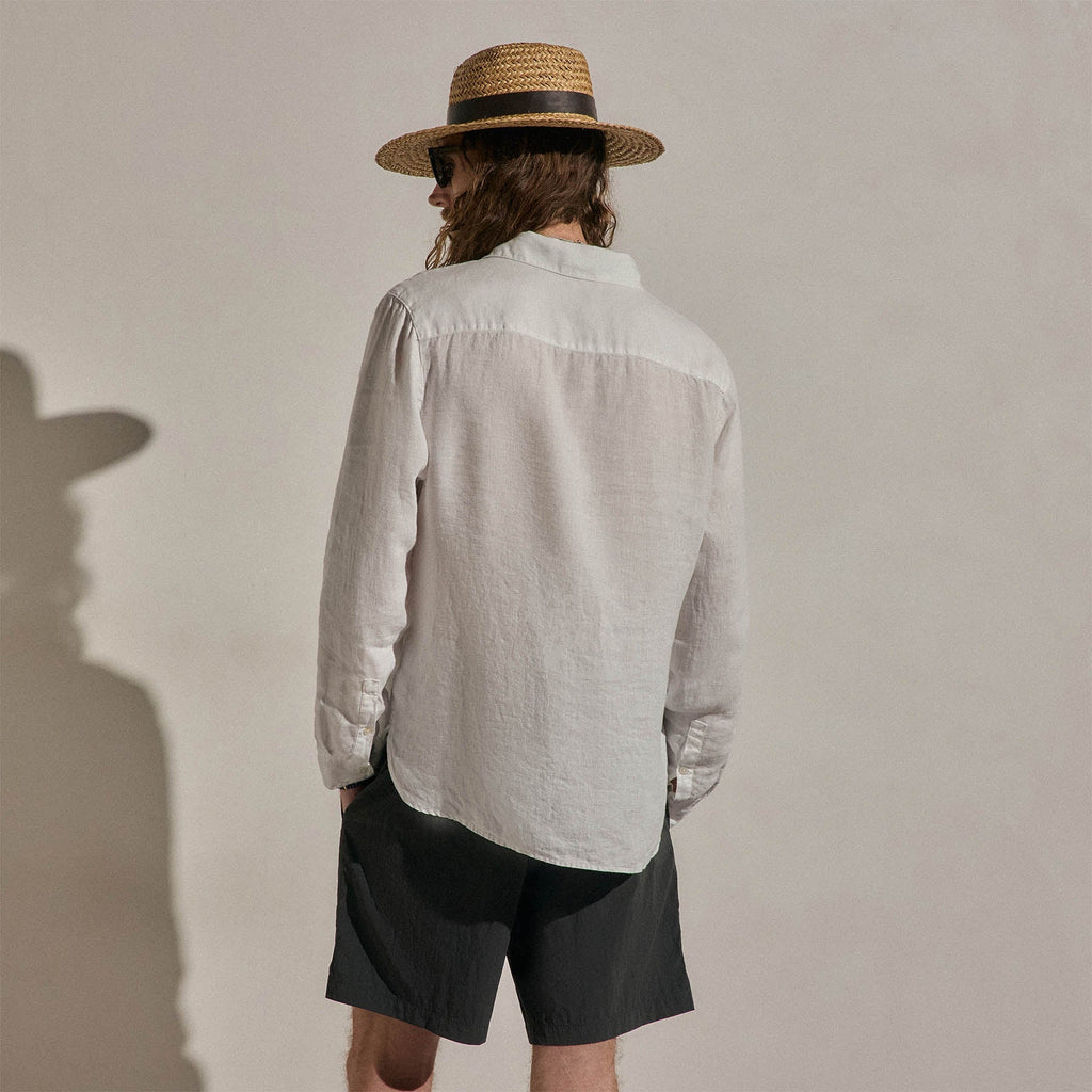 Chemise en lin légère - Blanc