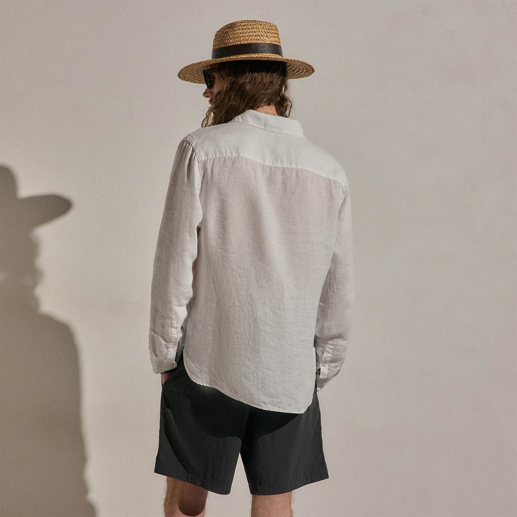 Lightweight Linen Shirt - White