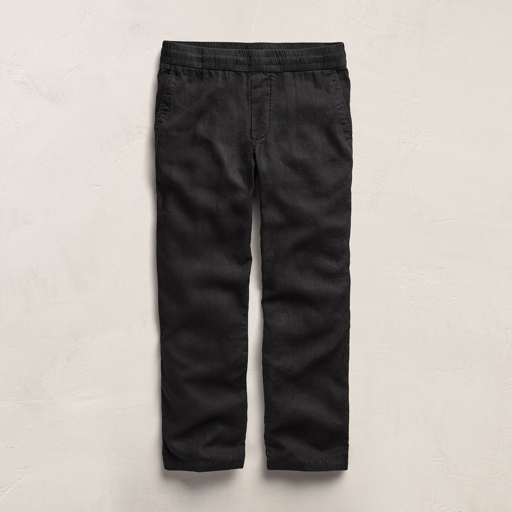 Pantalon en lin léger - Noir