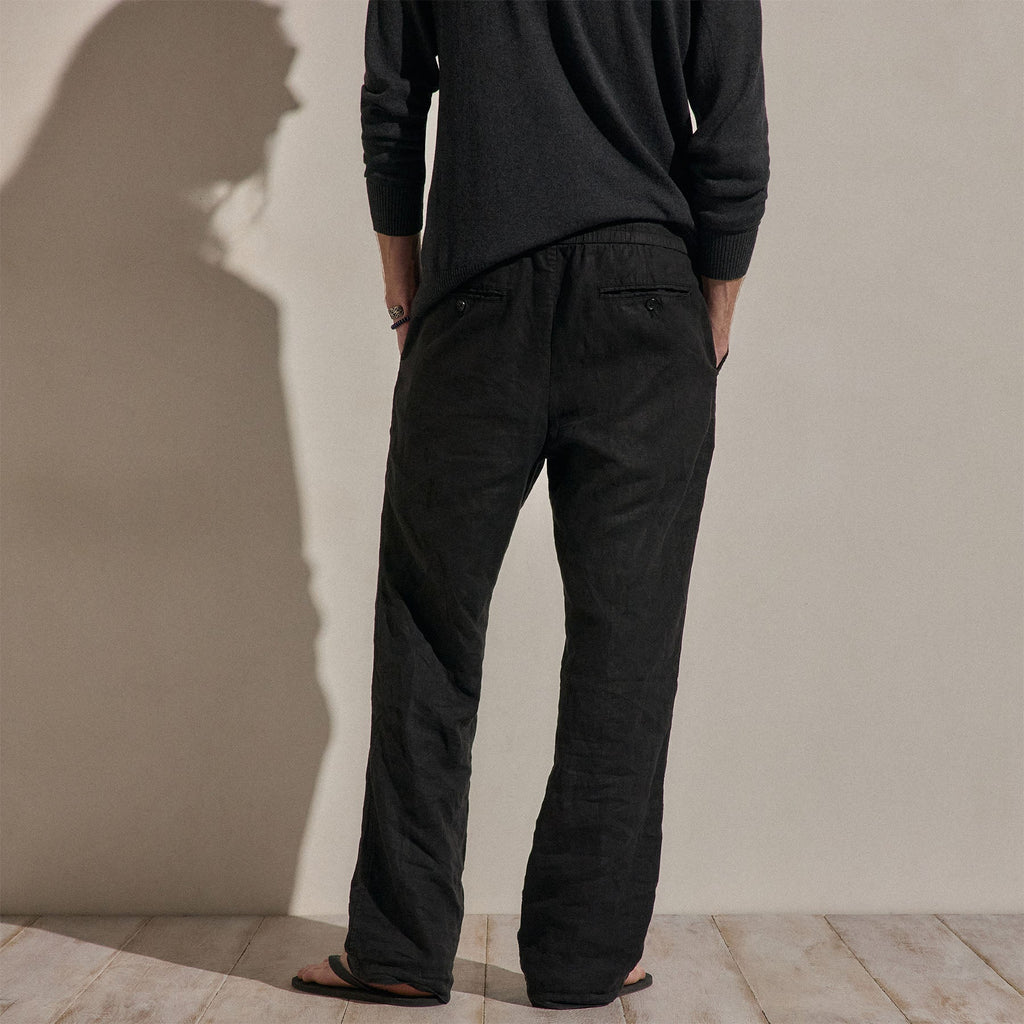 Pantalon en lin léger - Noir
