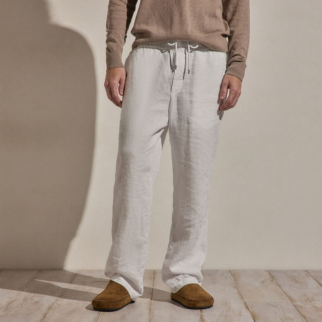 Pantalon léger en lin - Blanc