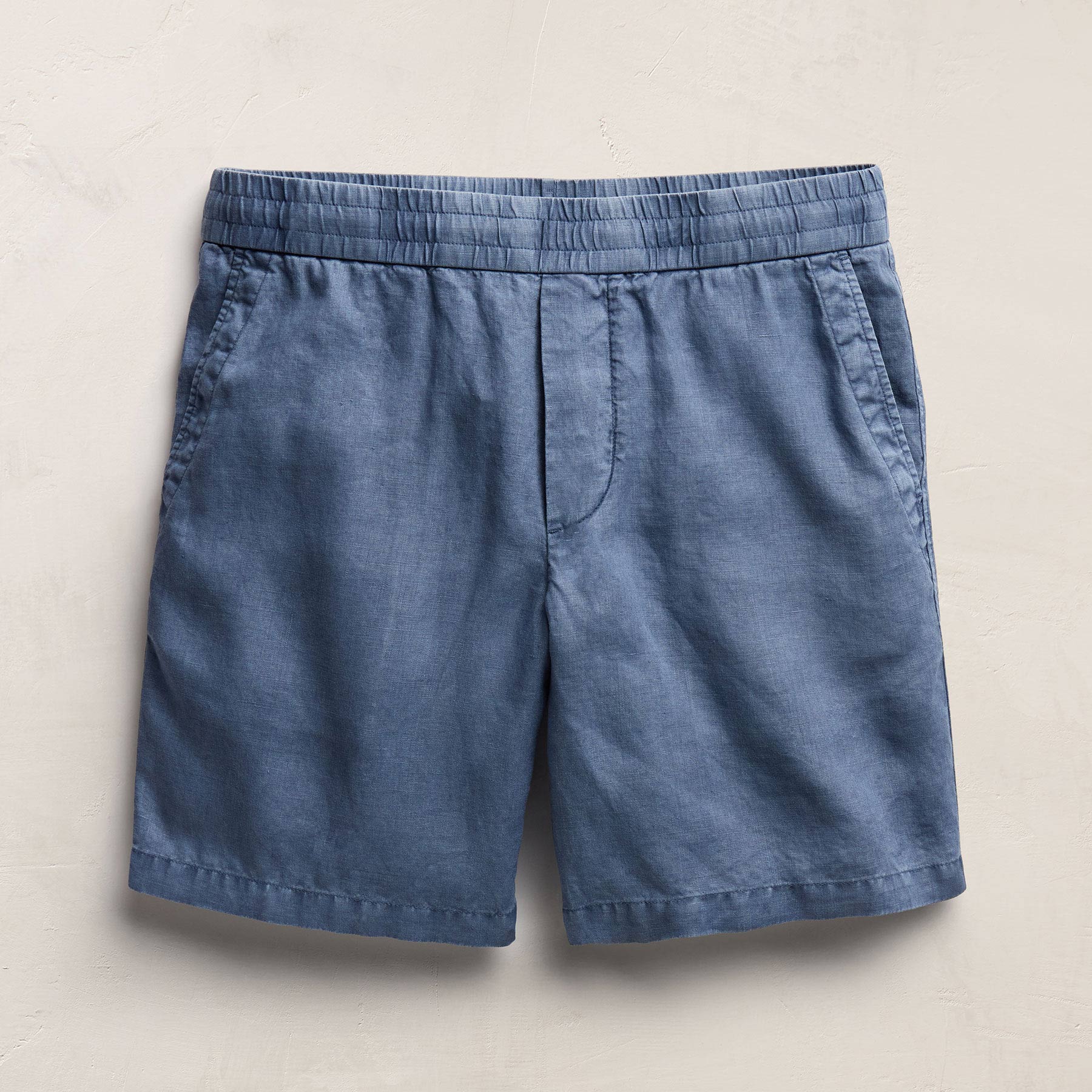 Lightweight Linen Relaxed Short - Danube Pigment