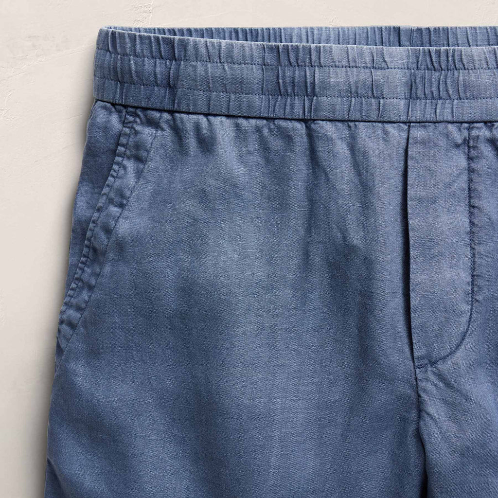 Short décontracté en lin léger – Pigment Danube