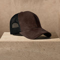 Casquette de baseball en suède - Café