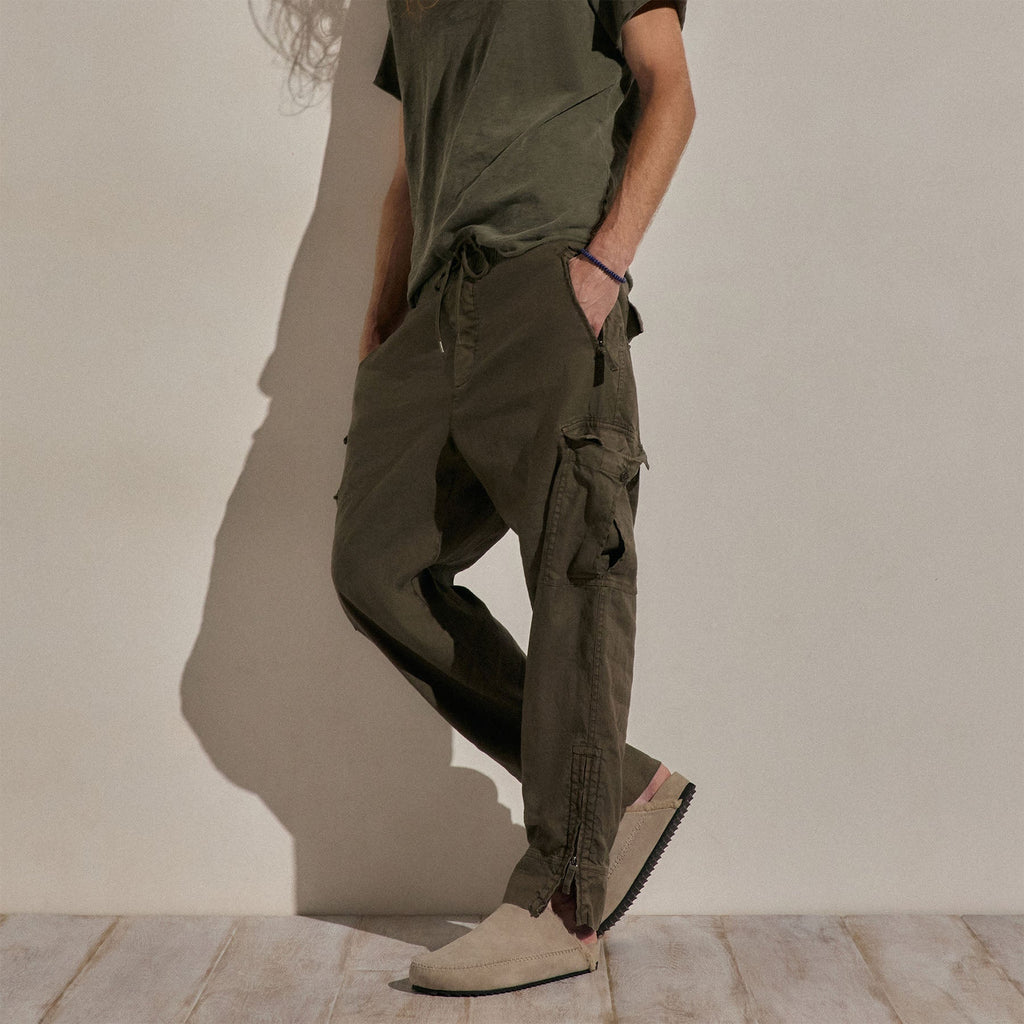 Parachute Coton Lin Cargo - Pigment Vert Armée