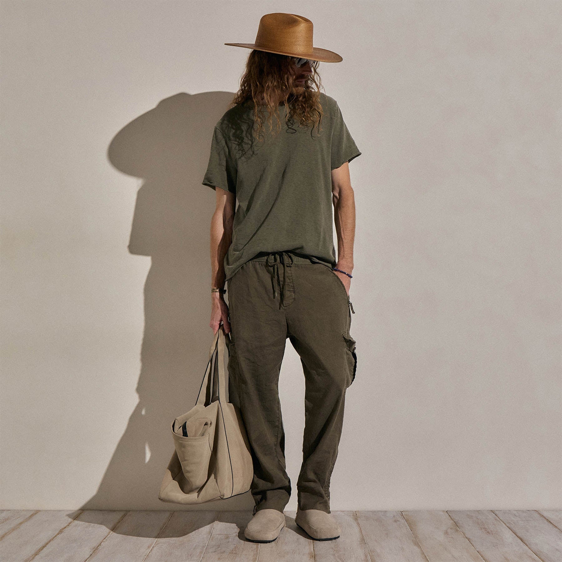 Parachute Coton Lin Cargo - Pigment Vert Armée